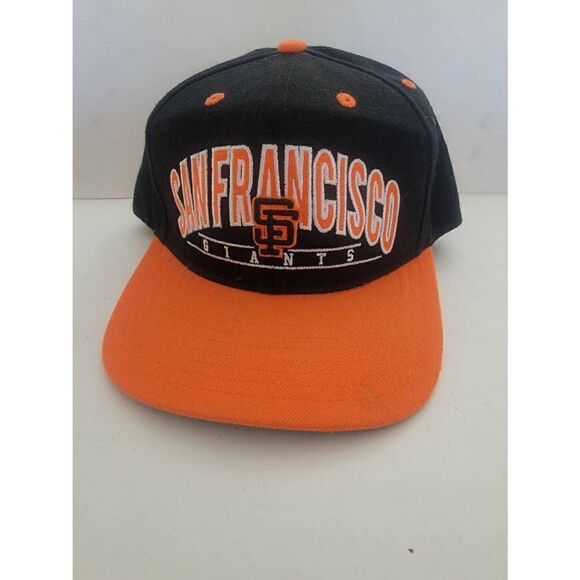 American Needle Men's Black Orange Coopers Collection San Francisco Giants Hat - Picture 1 of 5